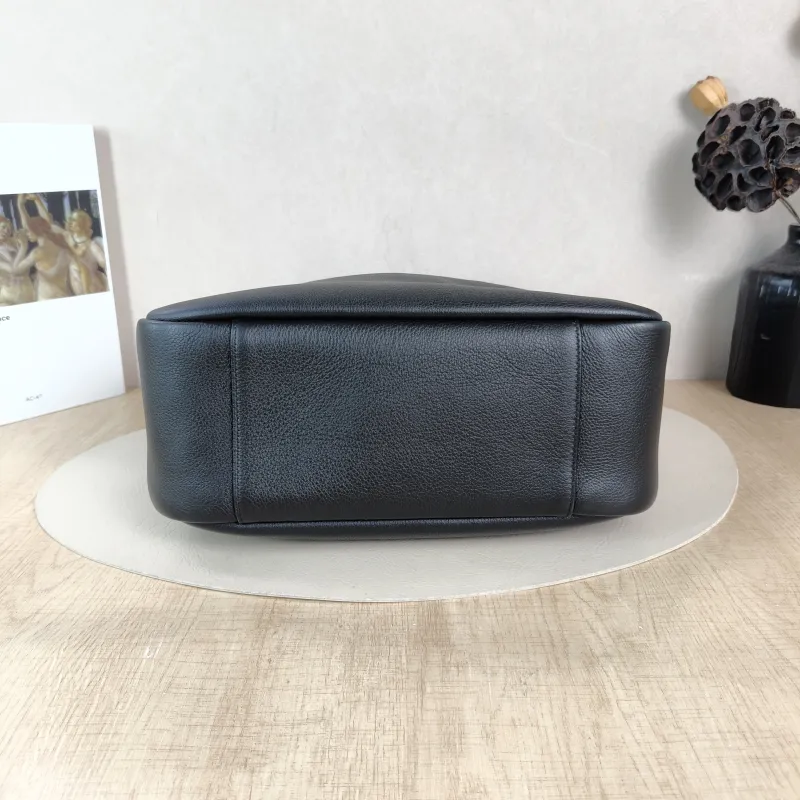 SAINT LAURENT Shoulder Bag LE 5 À 7 Hobo Black Calfskin Large 30 × 13 × 31 cm — cover view 6 of 6