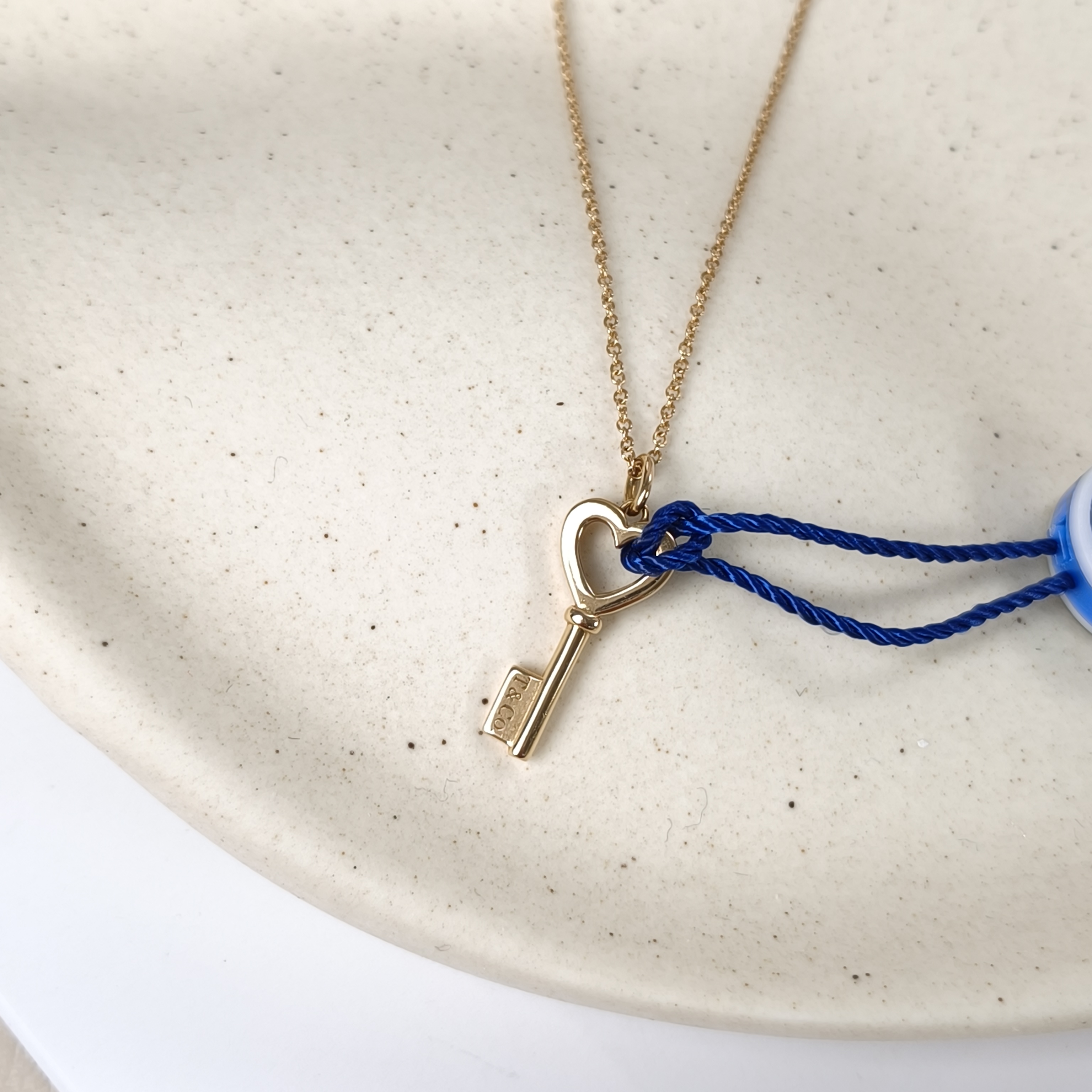 Tiffany&Co. Necklace Keys Collection Necklace Pendant Gold18k 18㎜ 40㎝ — cover view 4 of 11
