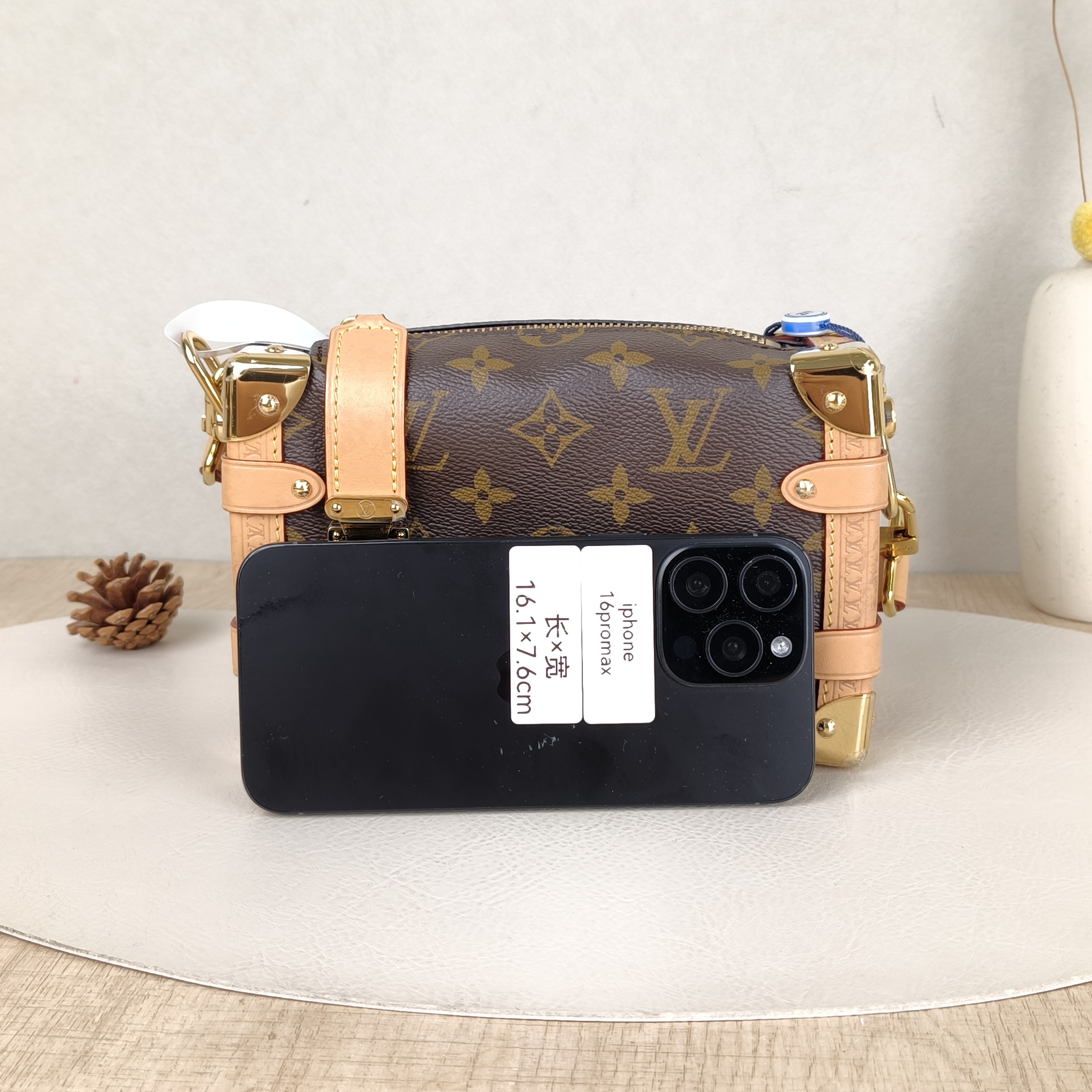 Louis Vuitton Crossbody Bag Side Trunk Box Monogram PVC Small18 × 8 × 12.5 cm — cover view 2 of 6