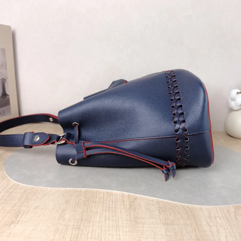 Louis Vuitton Shoulder Bag lockme Shoulder Bag Blue Red Calfskin One Size 25 × 15 × 27 cm — detail view 3 of 13
