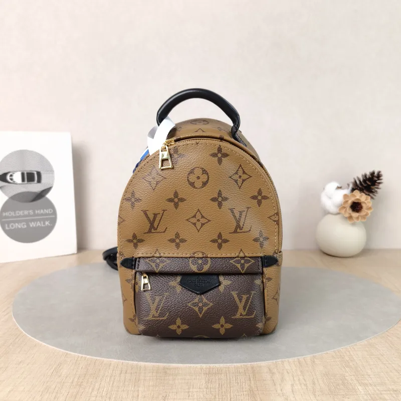 Louis Vuitton Backpack Palm Springs Backpack Monogram PV Cmini17 × 10 × 22 cm
