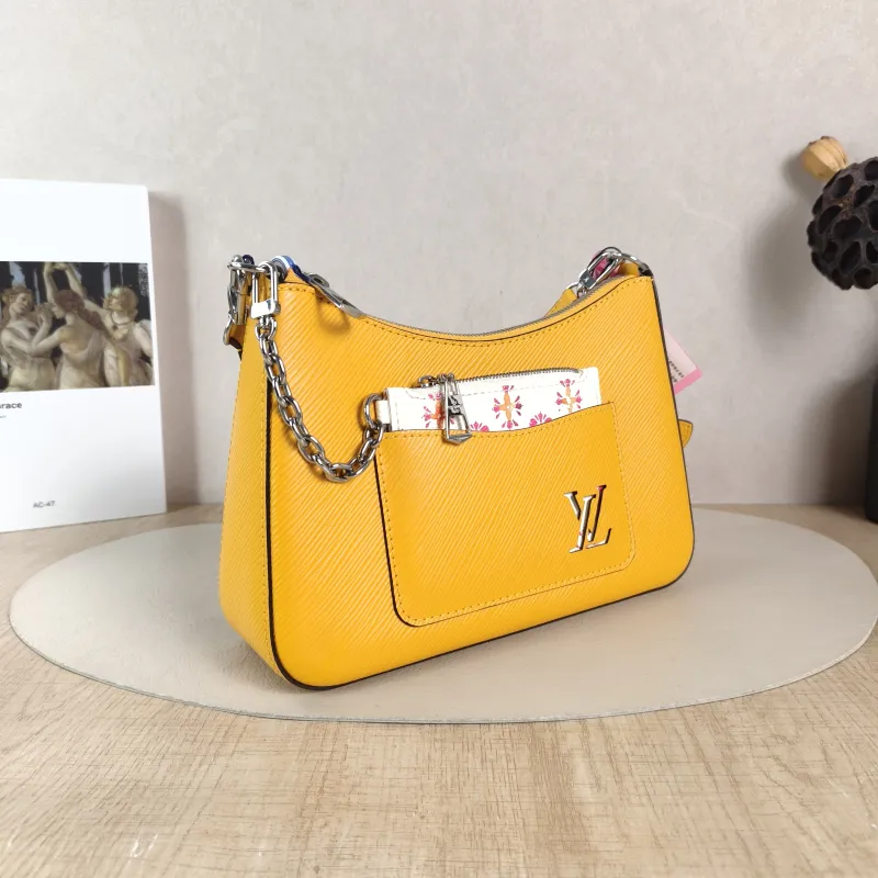 Louis Vuitton Crossbody Bag MARELLE Yellow Epi Embossed Calfskin Small 25 × 8 × 15 cm — cover view 5 of 6