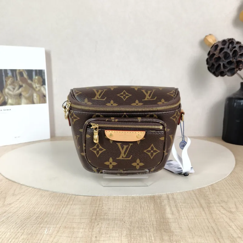 Louis Vuitton Crossbody Bag Bumbag Belt Bag Monogram PVC Mini 17 × 9.5 × 12 cm