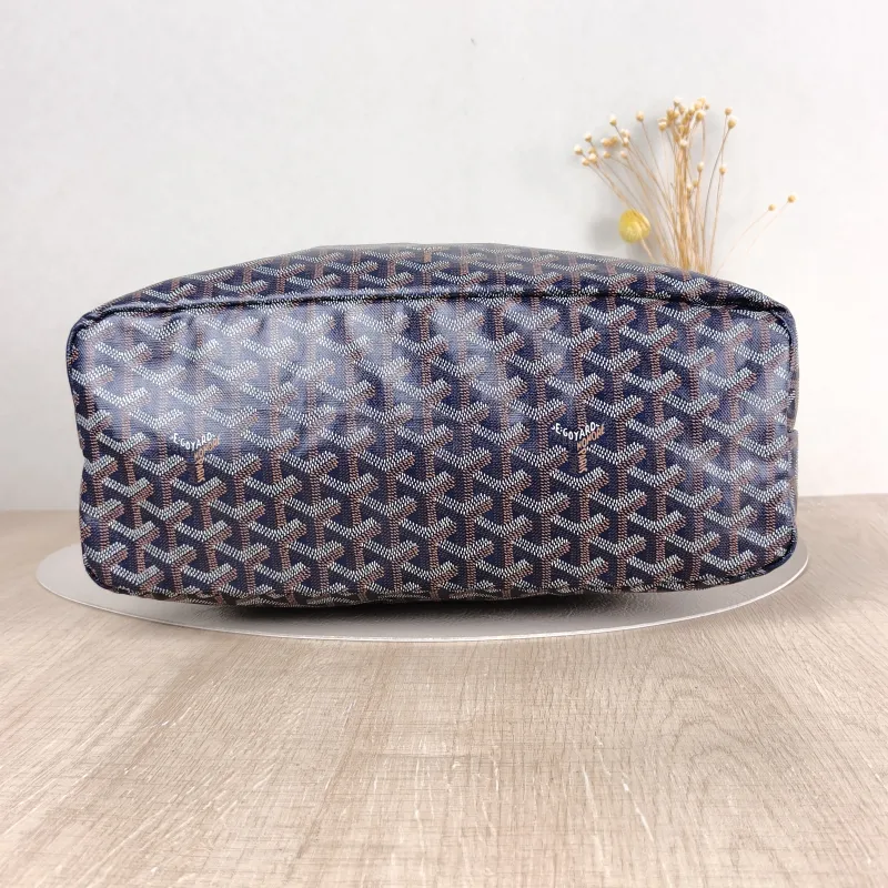 GOYARD Shoulder Bag Boheme Hobo​ Blue PVC Small 43 × 14 × 27 cm — cover view 4 of 5