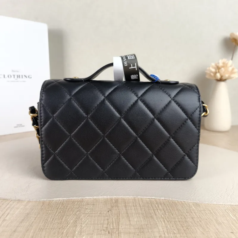 Chanel Crossbody Bag Messenger Bag Black Calfskin One Size 20.6.5*12.5 — cover view 2 of 5