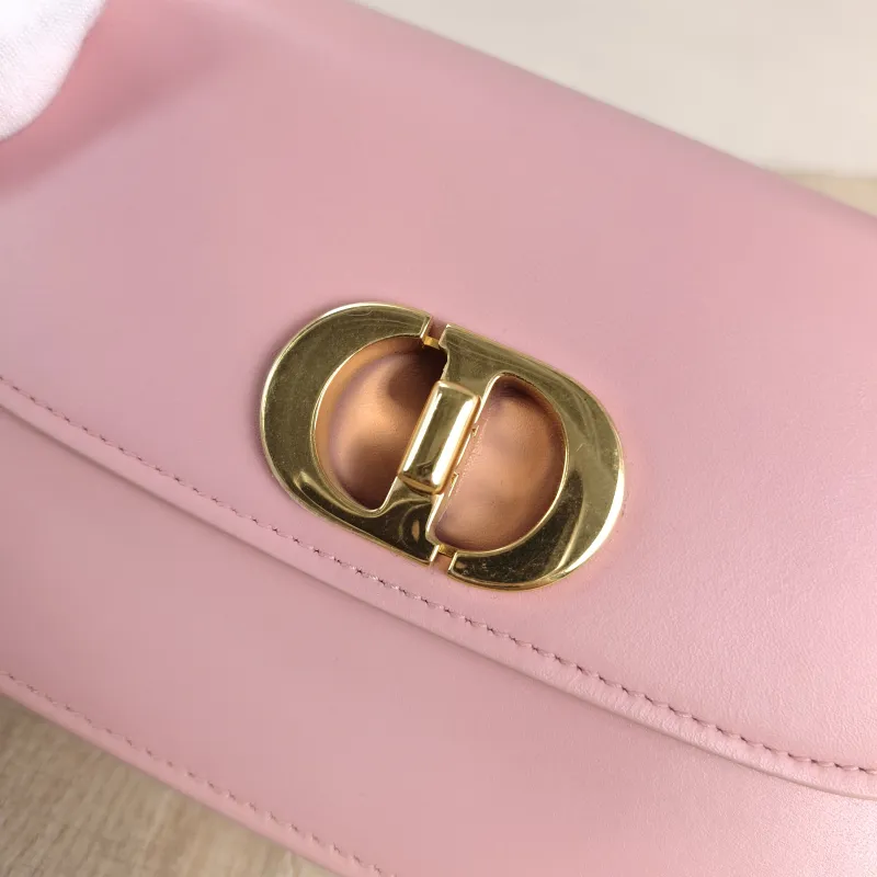 DIOR Crossbody Bag 30Montaigne 30 Avenue Pink Calfskin One Size 18 × 4.5 × 10 cm — detail view 1 of 12