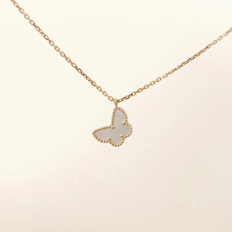 Van Cleef & Arpels Necklace Lucky Alhambra Necklace Pearl · White Mother-of-Pearl18KY ellow Gold One Size39cm — cover view 10 of 11