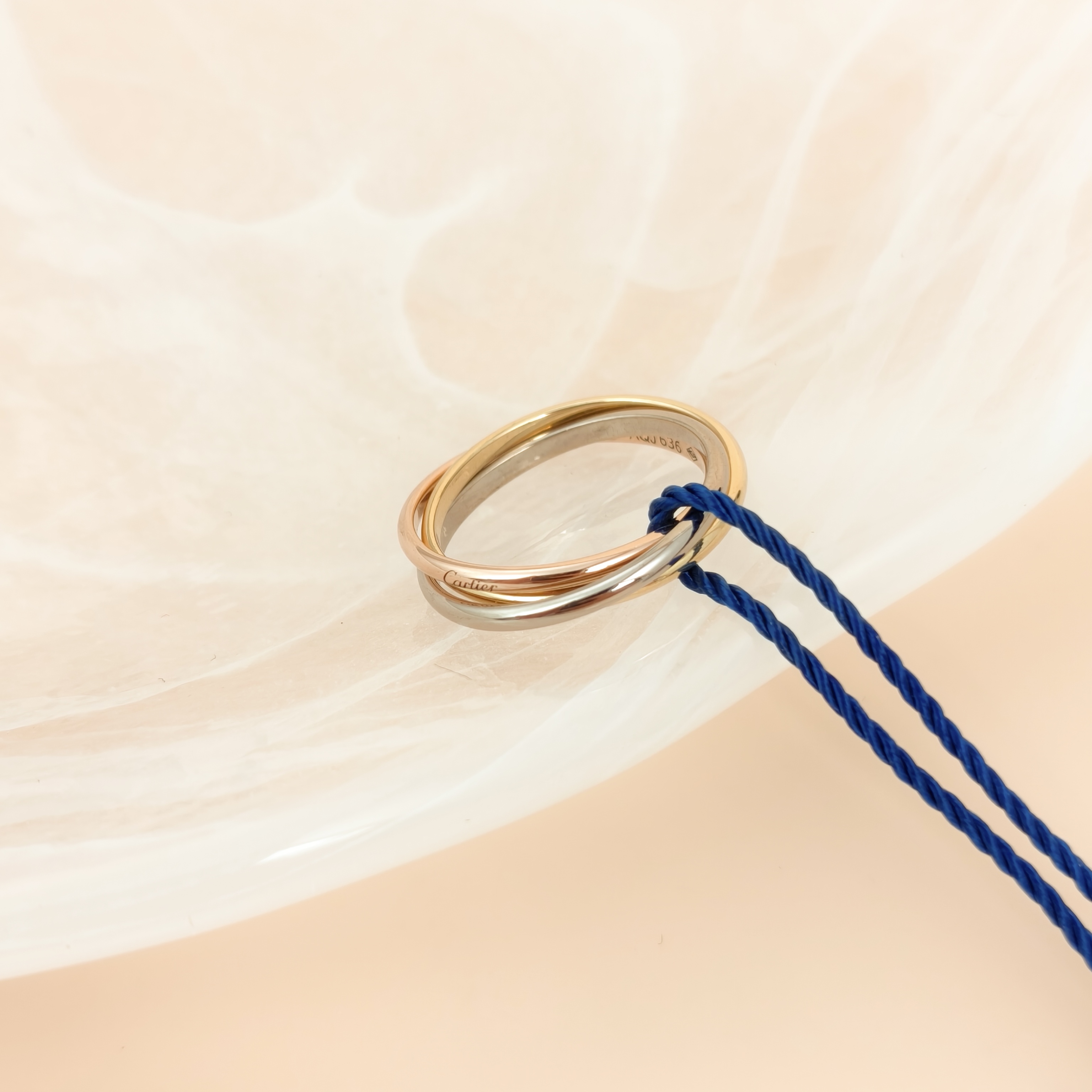 CARTIER Ring Trinity Collection Ring Edition White Gold Yellow Gold Rose Gold18KW hite Gold Yellow Gold Rose Gold One Size46 — cover view 4 of 6