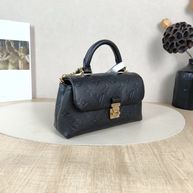 Louis Vuitton Crossbody Bag MADELEINE Black Monogram Empreinte Embossed Calfskin nano 21 × 6 × 12.5 cm — cover view 6 of 6