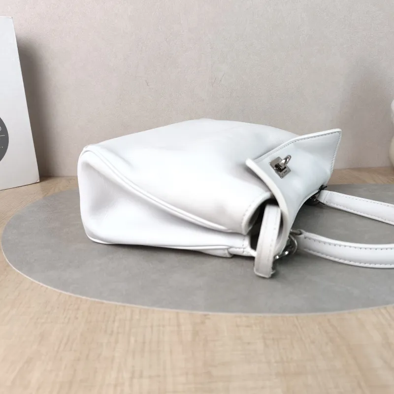 BALENCIAGA Crossbody Bag RODEO White Calfskinmini23 × 10 × 17 cm — detail view 9 of 16