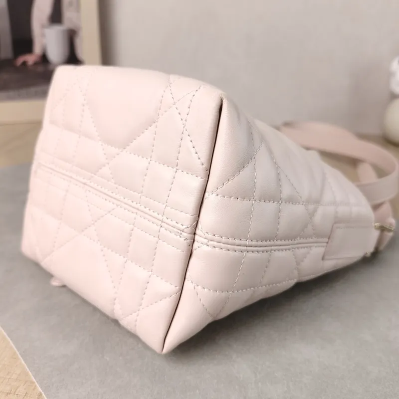 DIOR Top Handle Bag TOUJOURS Edition Pink Calfskin Mini 13 × 12 × 15 cm — detail view 13 of 13