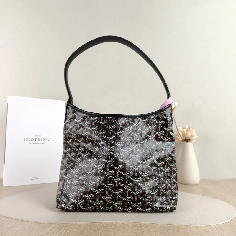 GOYARD Shoulder Bag Boheme Hobo​ Black PVC Mini 29 × 11 × 18.5 cm — cover view 3 of 5