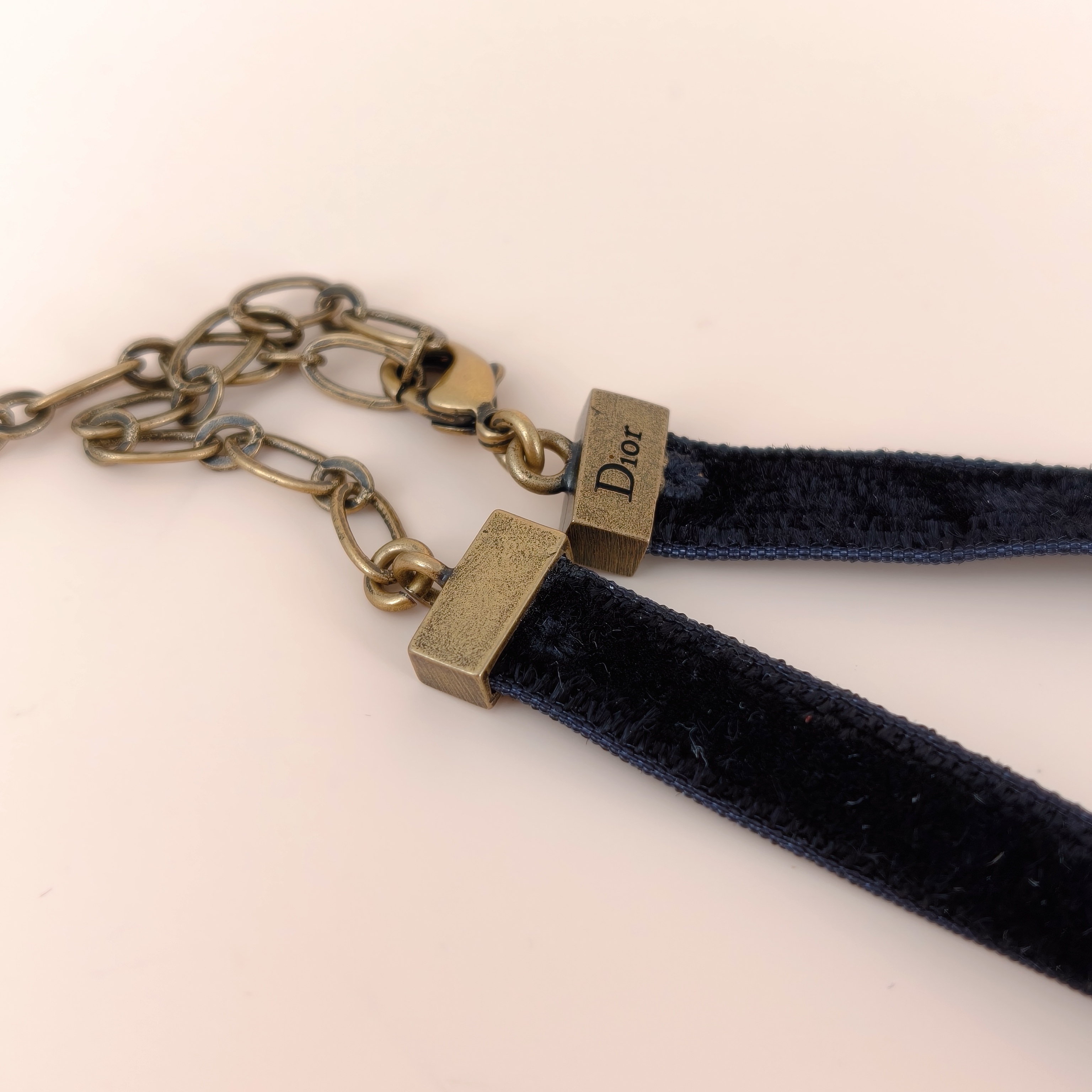 DIOR Necklace Necklacechoker Gold Black Velvet One Size39cm โ cover view 5 of 7
