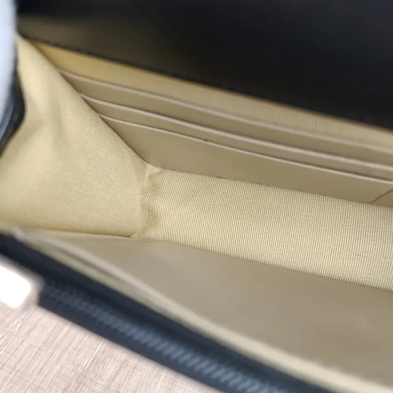 Chanel Shoulder Bag cf Black Lambskin 19 × 4.5 × 12 cm Microchip Edition — detail view 3 of 13