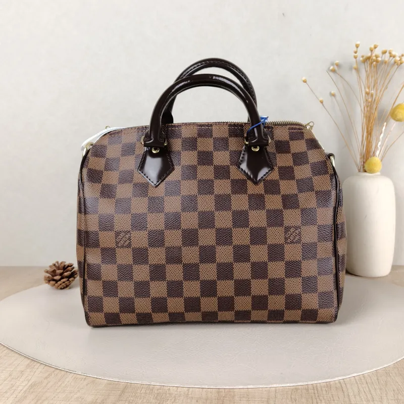 Louis Vuitton Top Handle Bag Speedy25Shoulder Strap Edition- PVC Medium25 × 15 × 19 cm
