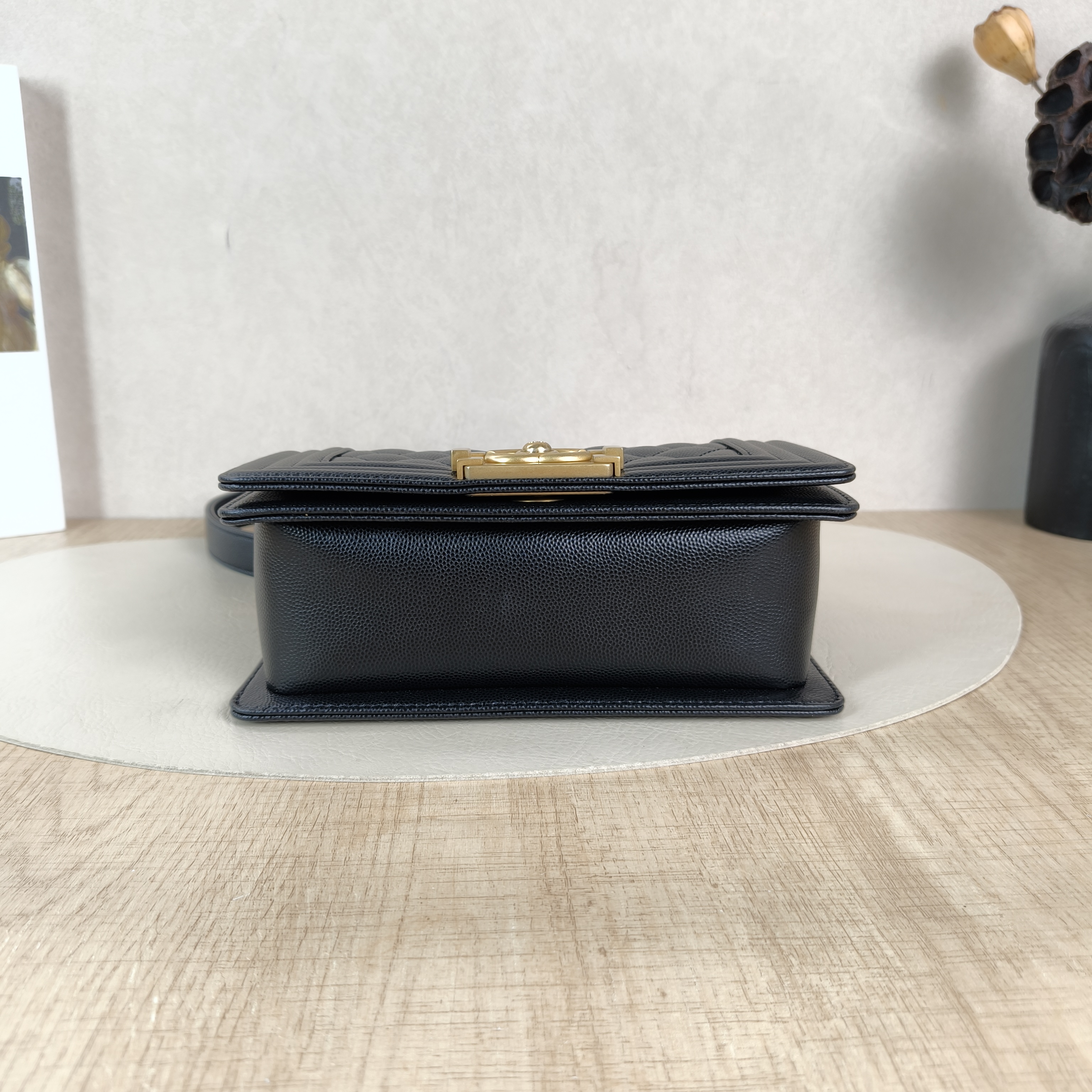 Chanel Crossbody Bag Le BoyBlack Grained Calfskin Small20.5 × 8.5 × 12 cm — cover view 3 of 5