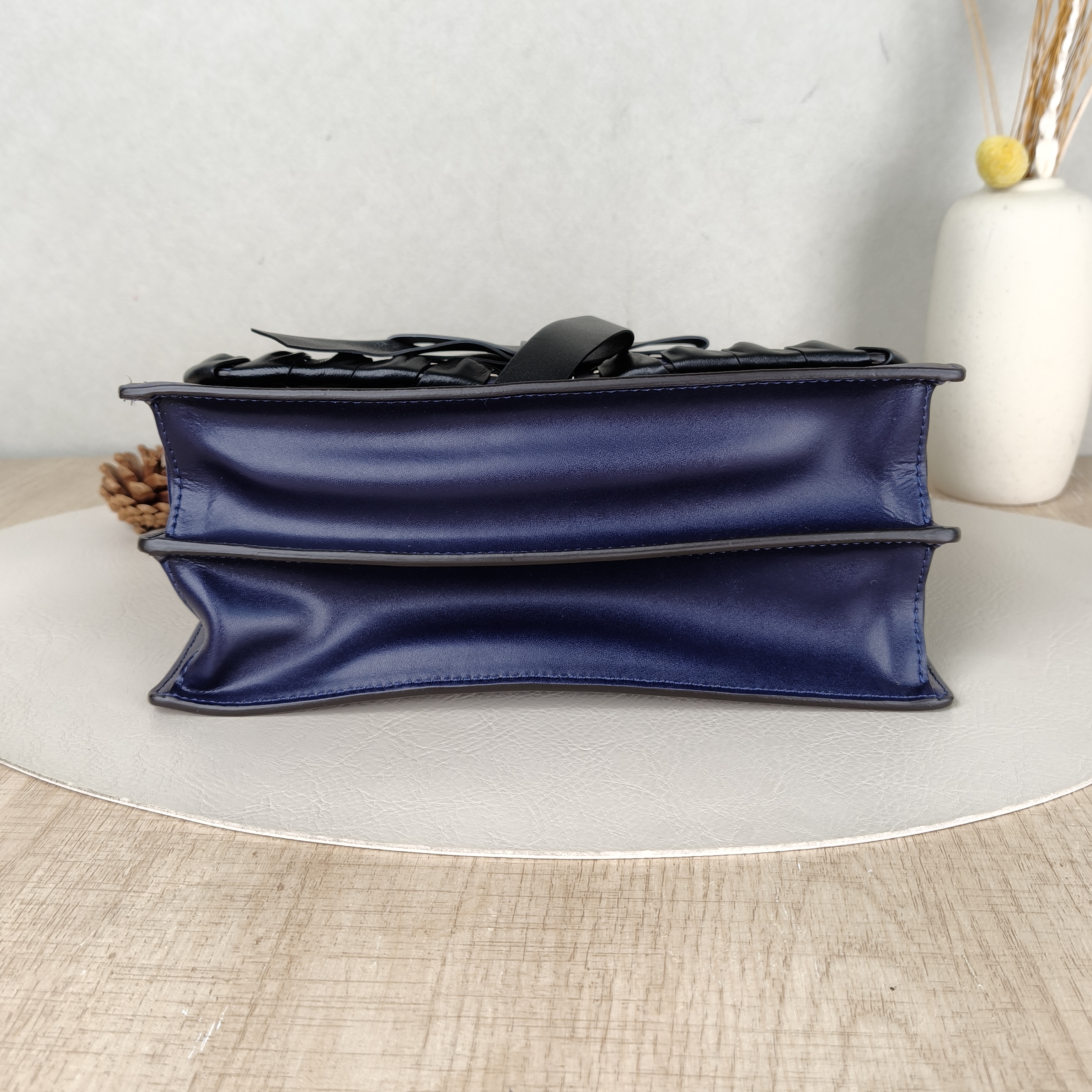 FENDI Crossbody Bag Crossbody Bag Blue Calfskin One Size25 × 10 × 19 cm — cover view 4 of 5