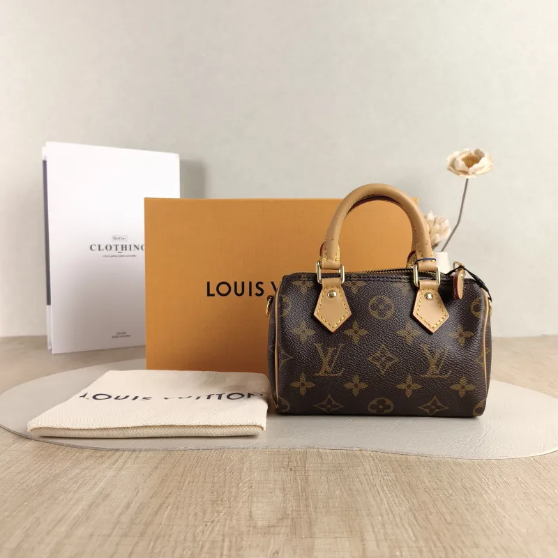 Louis Vuitton Crossbody Bag Speedy Nano Shoulder Strap PVC nano 16 × 7.5 × 10 cm — cover view 4 of 6