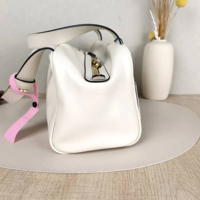 Miumiu Top Handle Bag Top Handle Bag White 28 × 13 × 15 cm — detail view 2 of 11