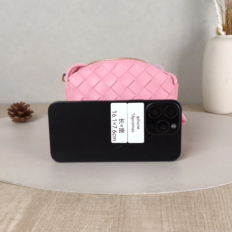 Bottega Veneta Crossbody Bag Loop Camera Bag Pink Lambskin Mini13 × 6 × 9 cm — cover view 5 of 5