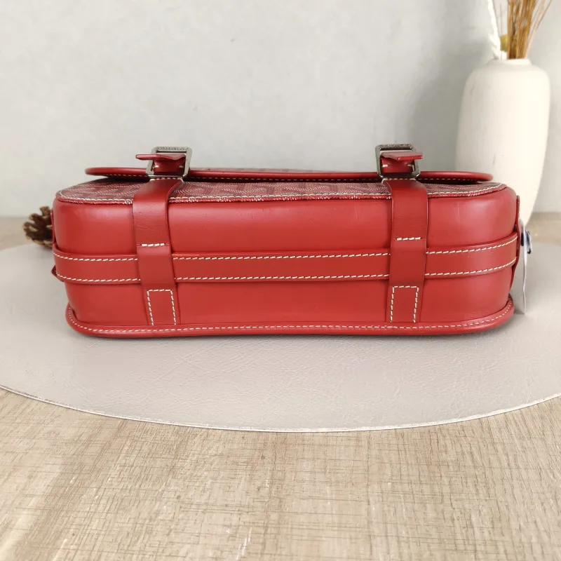 GOYARD Crossbody Bag Messenger Bag Crossbody Bag Red PVC 28.5 × 8 × 20 cm — cover view 4 of 5