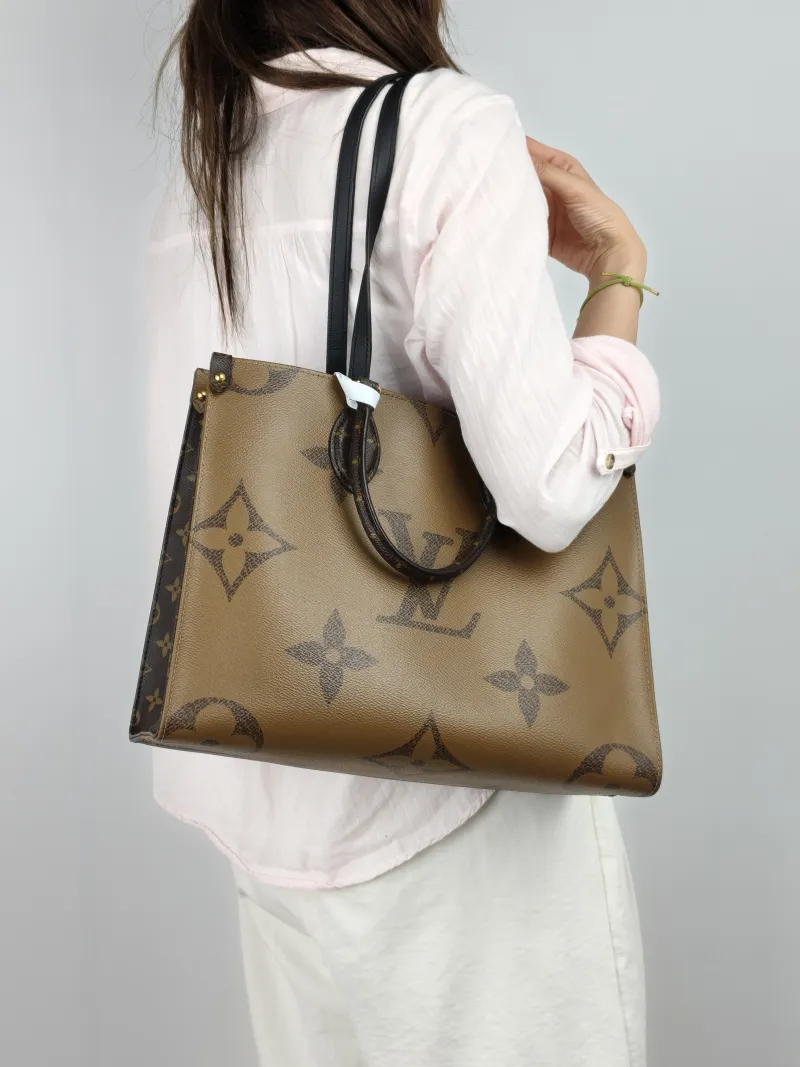Louis Vuitton Shoulder Bag Onthego Medium Monogram PVC Medium 35 × 14 × 27 cm — on-model view 2 of 3