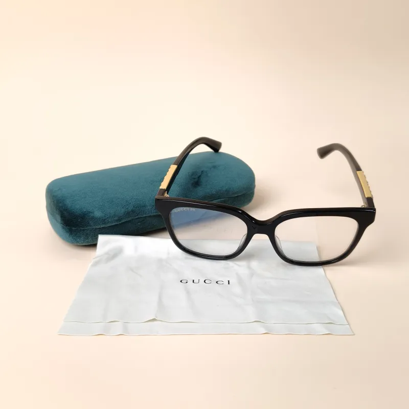 GUCCI Eyewear logo Eyewear Black One Size — cover view 7 of 10