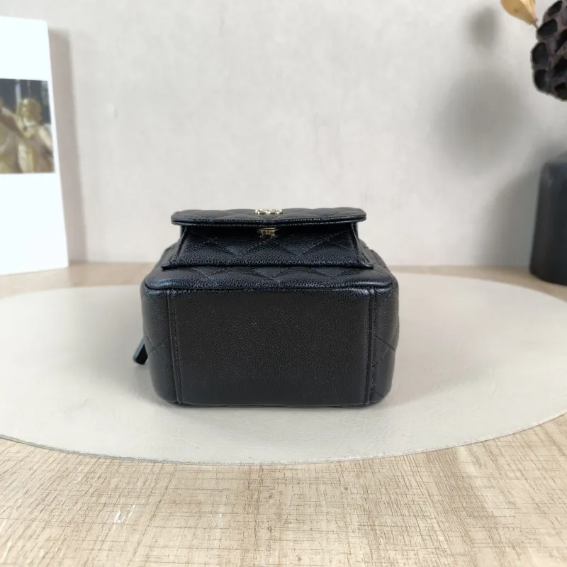 Chanel Backpack mini Backpack Collection Black Grained Calfskin One Size13 × 9 × 18 cm — cover view 3 of 6