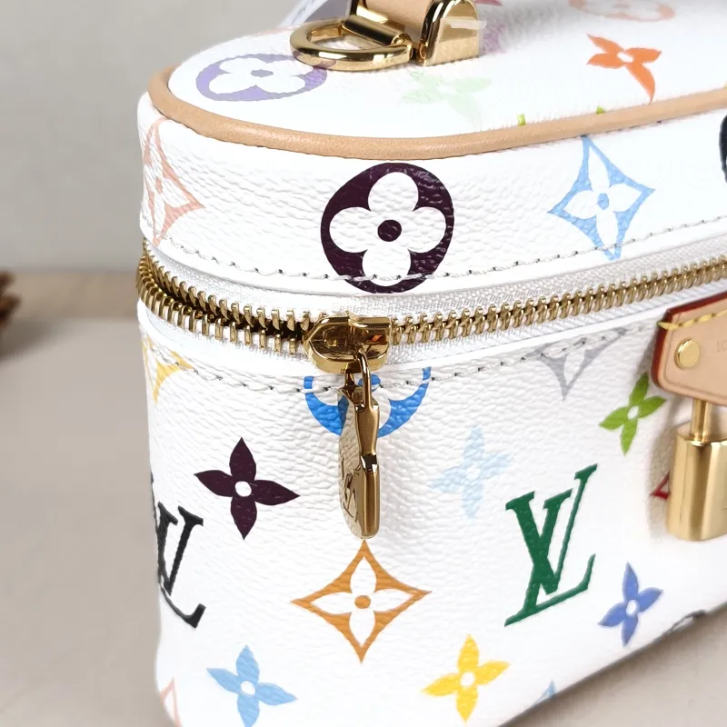 Louis Vuitton Shoulder Bag VANITY POUCH Cosmetic Bag Multicolore PVC One Size 19 × 6.5 × 11.5 cm — detail view 12 of 15