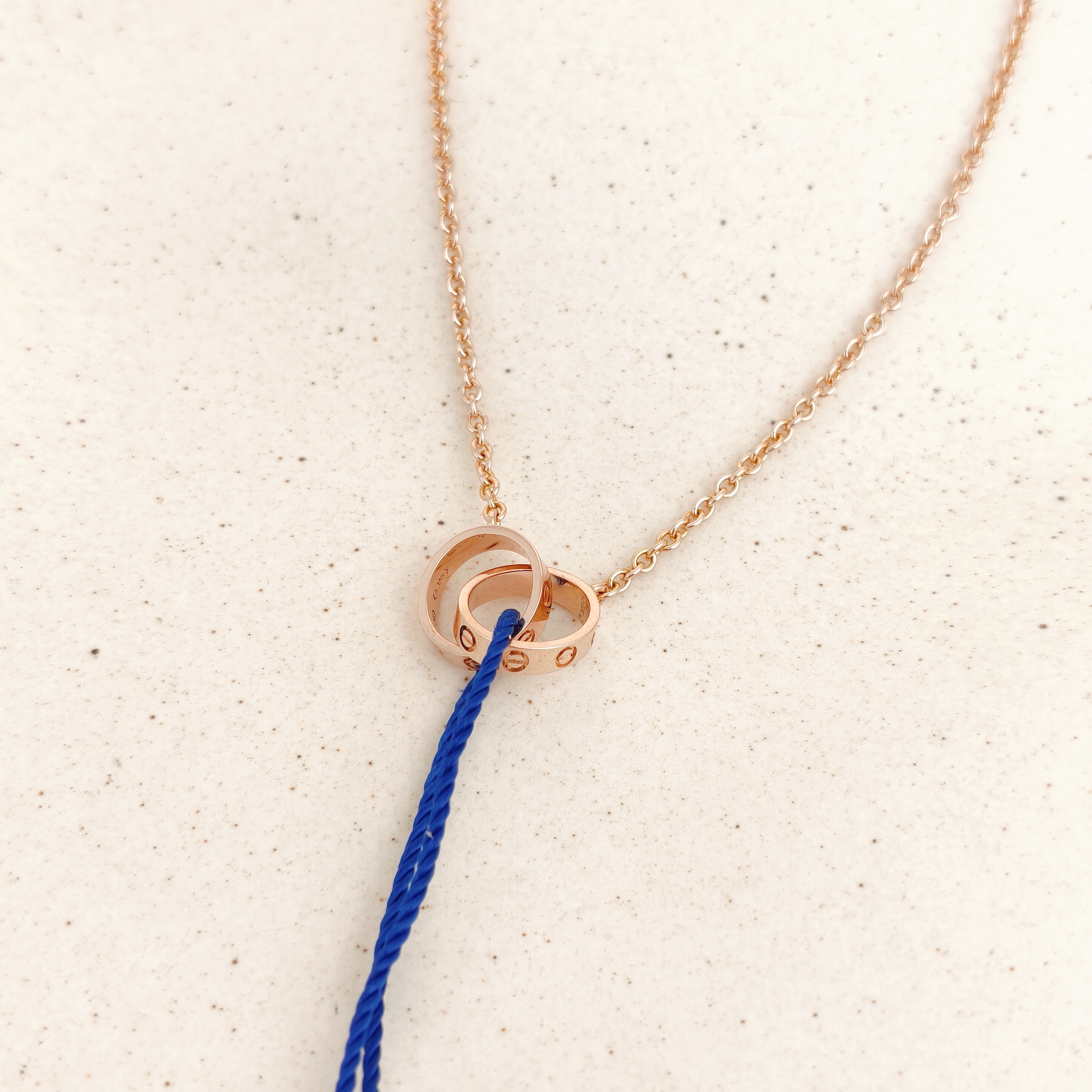 CARTIER Necklace Love Collection Pendant Rose Gold 18KR ose Gold One Size42.5cm โ cover view 7 of 7