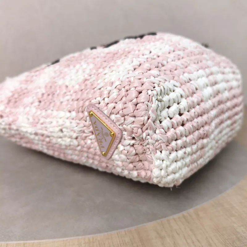 PRADA Shoulder Bag Woven White Woven One Size23 × 8 × 23 cm — detail view 8 of 11