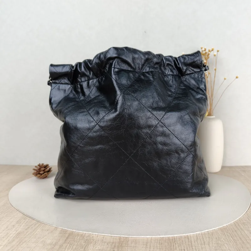 Chanel Shoulder Bag 22Bag Black CC alfskin Small 35 × 7 × 37 cm — cover view 4 of 5