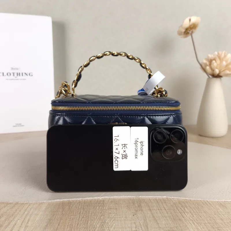 Chanel Crossbody Bag Edition Woven Blue Waxed Leather Mini 16 × 8 × 9.5 cm — cover view 4 of 5