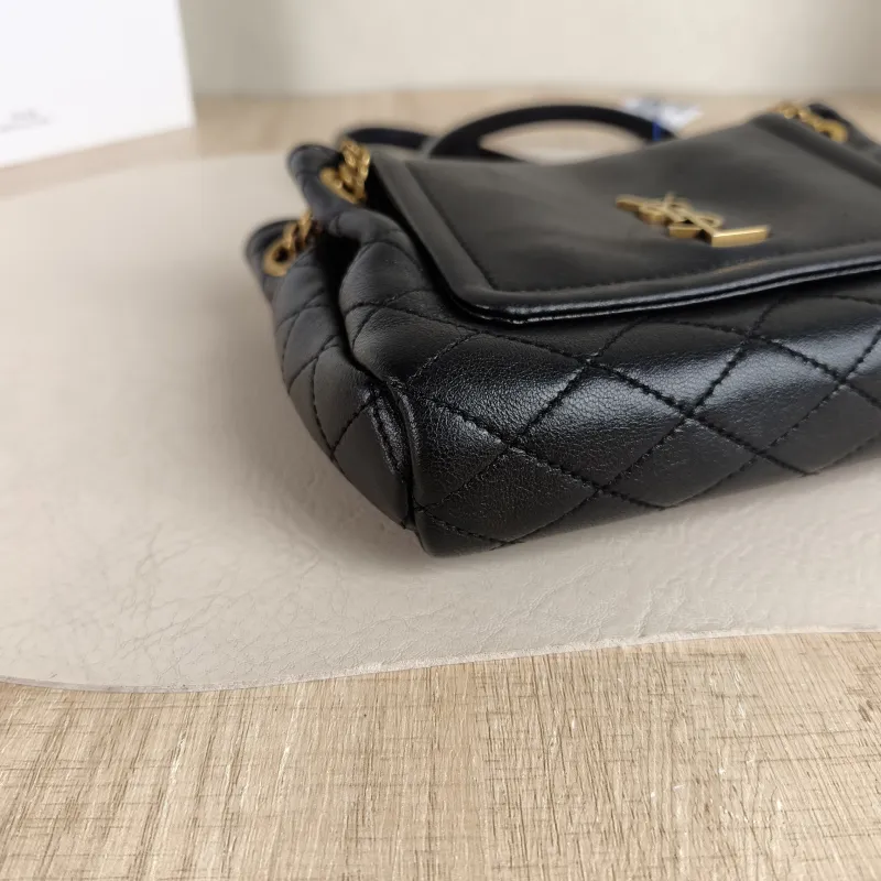 SAINT LAURENT Crossbody Bag NOLITA Black SL ambskinmini18 × 6 × 13 cm — detail view 1 of 10