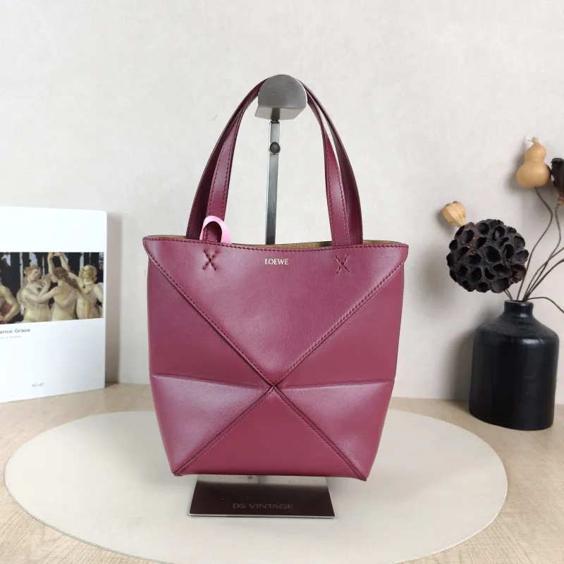 LOEWE Crossbody Bag Puzzle Fold Shopping Tote Calfskinmini16.5 × 9.5 × 20 cm