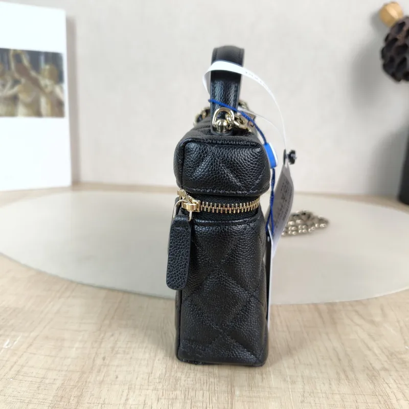 Chanel Crossbody Bag lp Box Bag Top Handle Crossbody Bag Black Calfskin One Size 19.5 × 5 × 17 cm — detail view 12 of 13