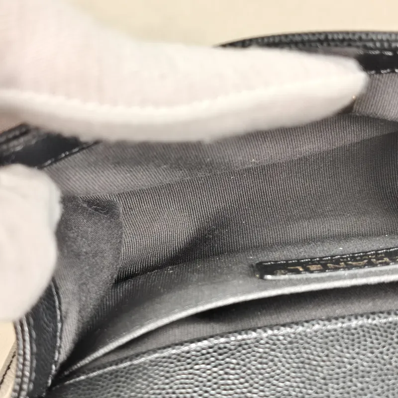 Chanel Crossbody Bag Le Boy​Black Grained Calfskin Small20.5 × 8.5 × 12 cm — detail view 13 of 15