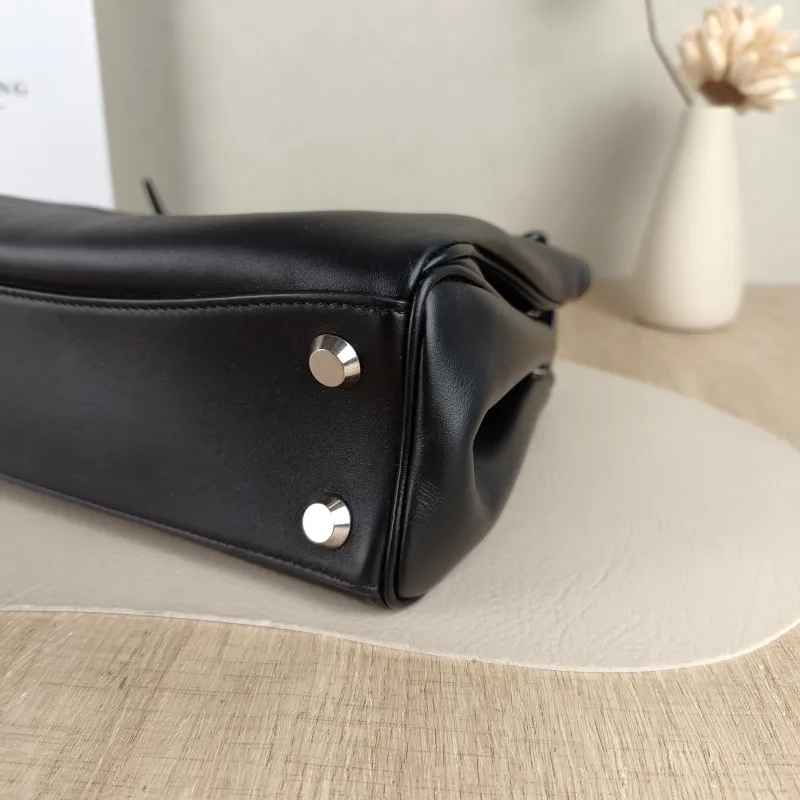 BALENCIAGA Crossbody Bag RODEO Black Calfskin Small 27 × 10 × 20 cm — detail view 7 of 12