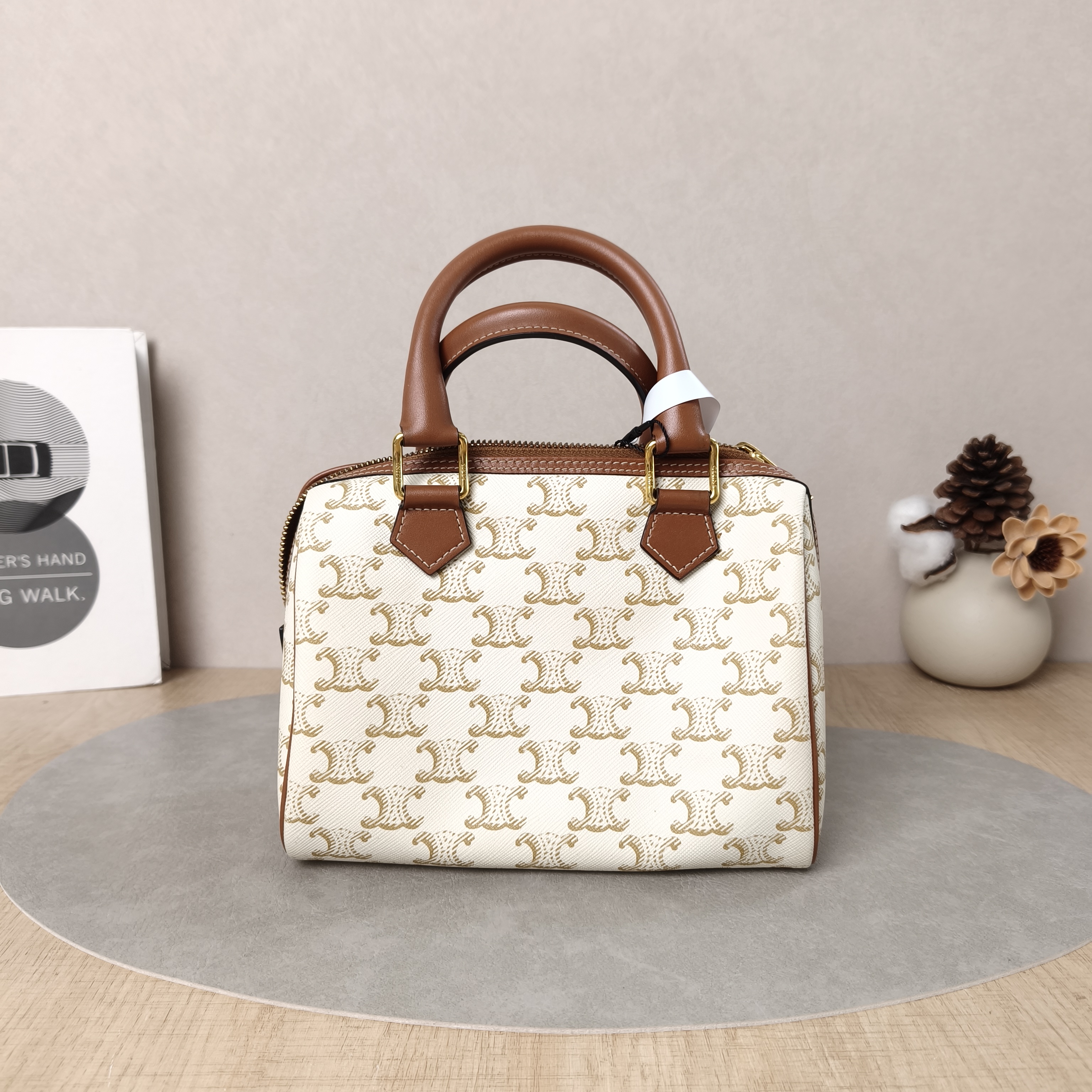 CELINE Crossbody Bag White Monogram PVC Small20 × 10.5 × 15.5 cm — cover view 3 of 6
