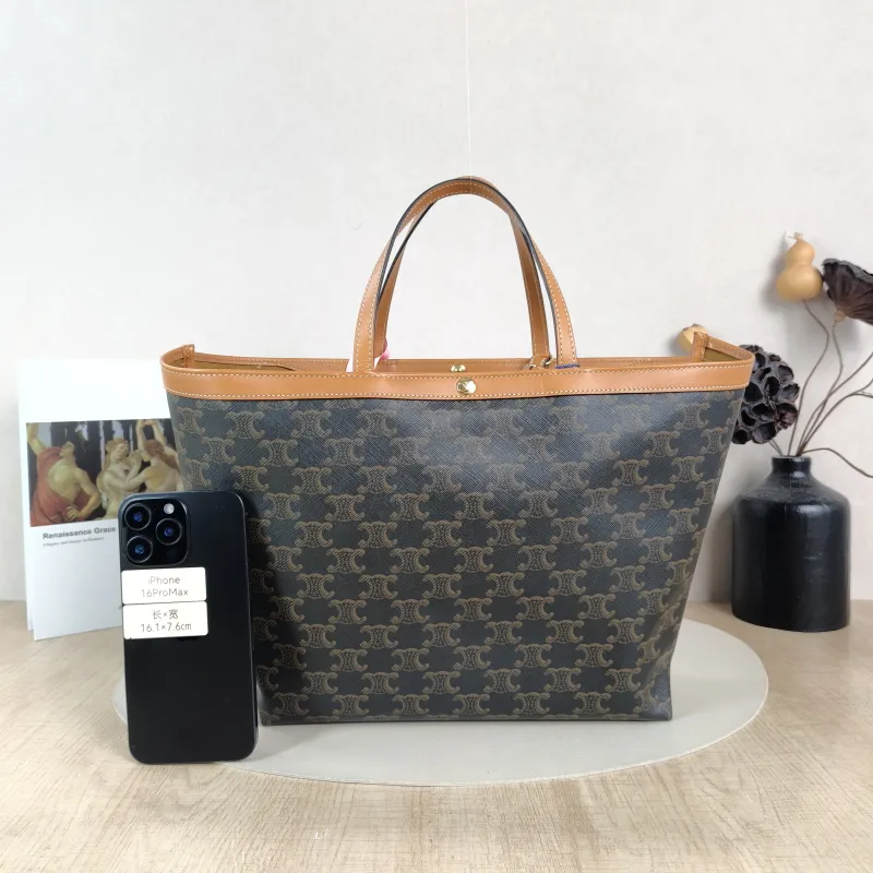 CELINE Shoulder Bag CABAS Tote Bag Monogram PVC One Size27 × 9 × 24 cm — cover view 4 of 6
