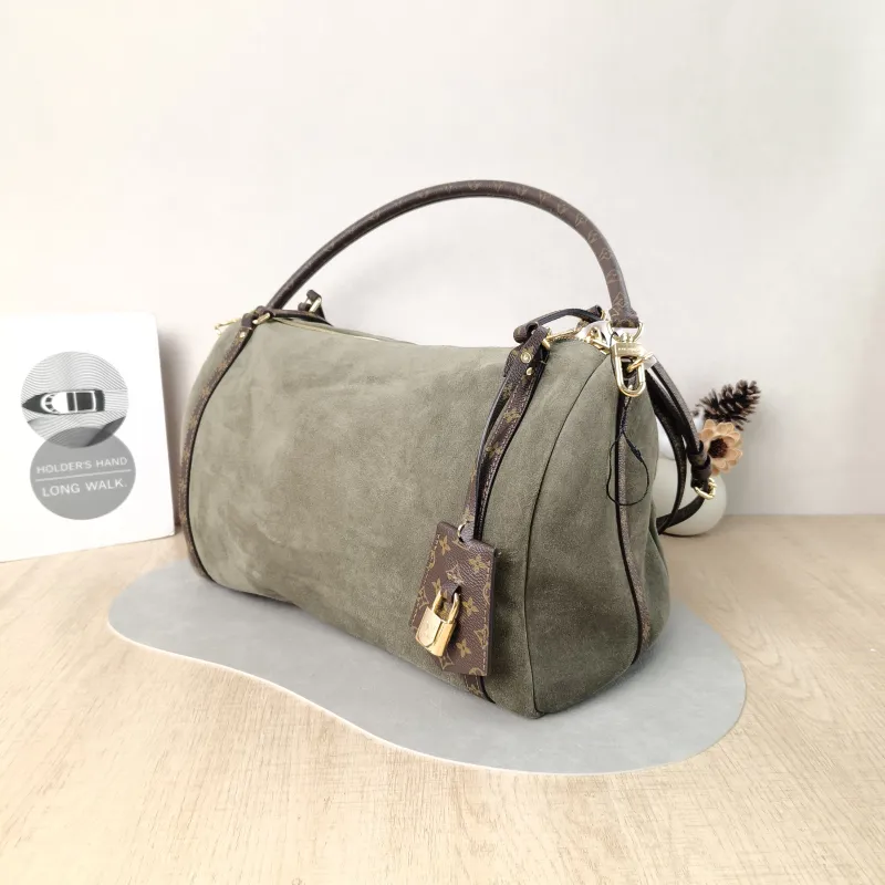 Louis Vuitton Shoulder Bag EXPRESS Shoulder Bag Green Suede Medium 36 × 18.5 × 24 cm — cover view 5 of 6