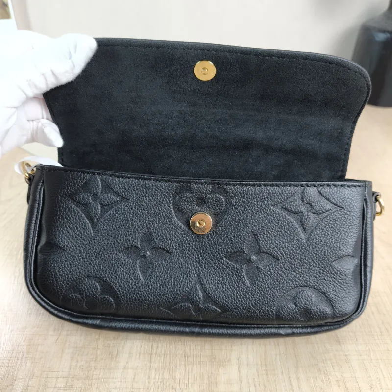 Louis Vuitton Crossbody Bag IVY Black Empreinte Embossed Calfskin Monogram Small23.5 × 4.3 × 12 cm — detail view 2 of 13