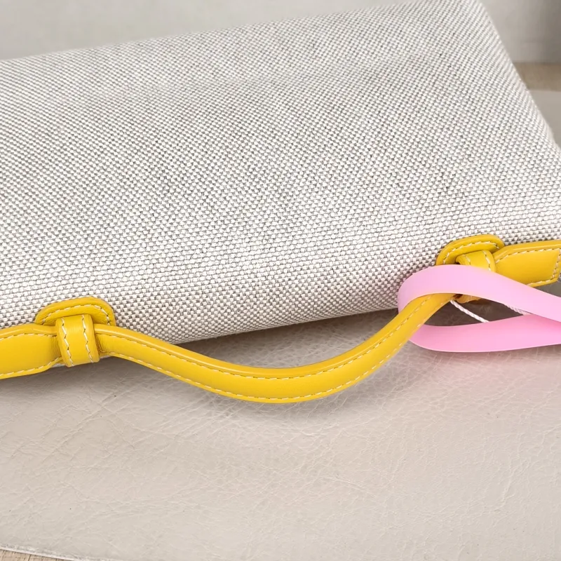 Loro Piana Crossbody Bag Extra Pocket L19 Yellow Beige Canvas One Size 19 × 7 × 11.5 cm — detail view 10 of 11