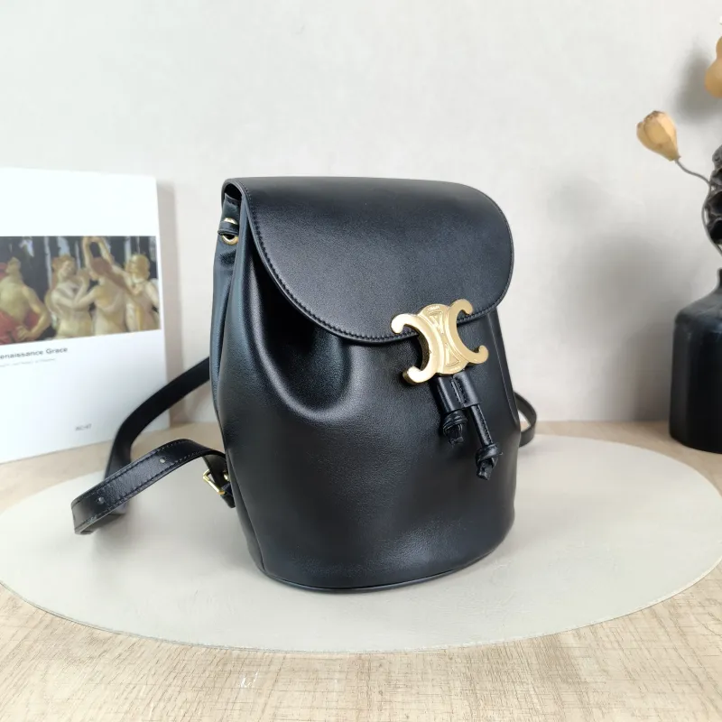 CELINE Backpack BONNIE Backpack Black Calfskin One Size18 × 13 × 25 cm — cover view 6 of 6