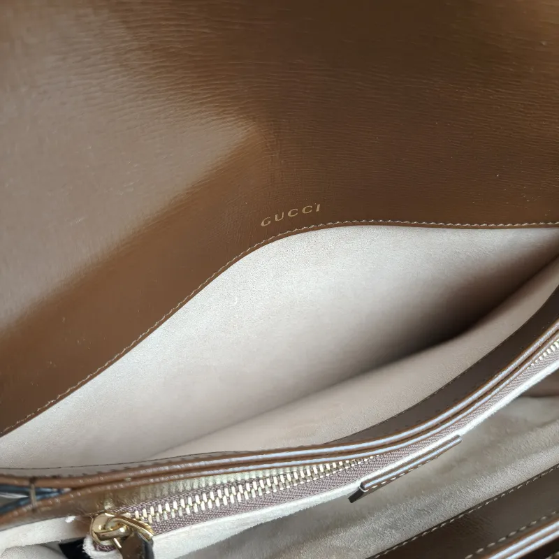 GUCCI Shoulder Bag Horsebit 1955 Horsebit Medium Monogram PVC Medium25 × 8 × 18 cm — detail view 1 of 12