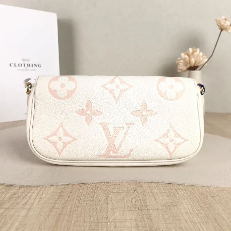 Louis Vuitton Crossbody Bag IVY White · Pink Monogram Empreinte Embossed Calfskin Small 23.5 × 4.3 × 12 cm — cover view 2 of 5