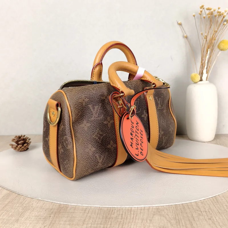 Louis Vuitton Crossbody Bag Keepall 25 Edition Brown PVC Medium25 × 11 × 15 cm — cover view 4 of 5