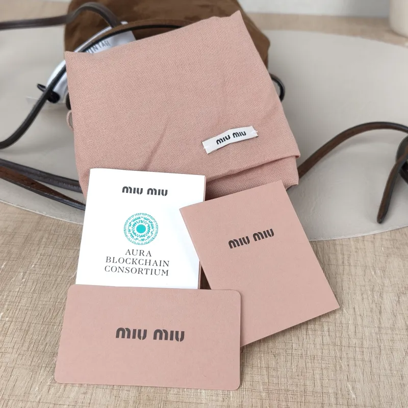 Miumiu Crossbody Bag logo Suede One Size 15 × 7 × 17 cm — detail view 2 of 11