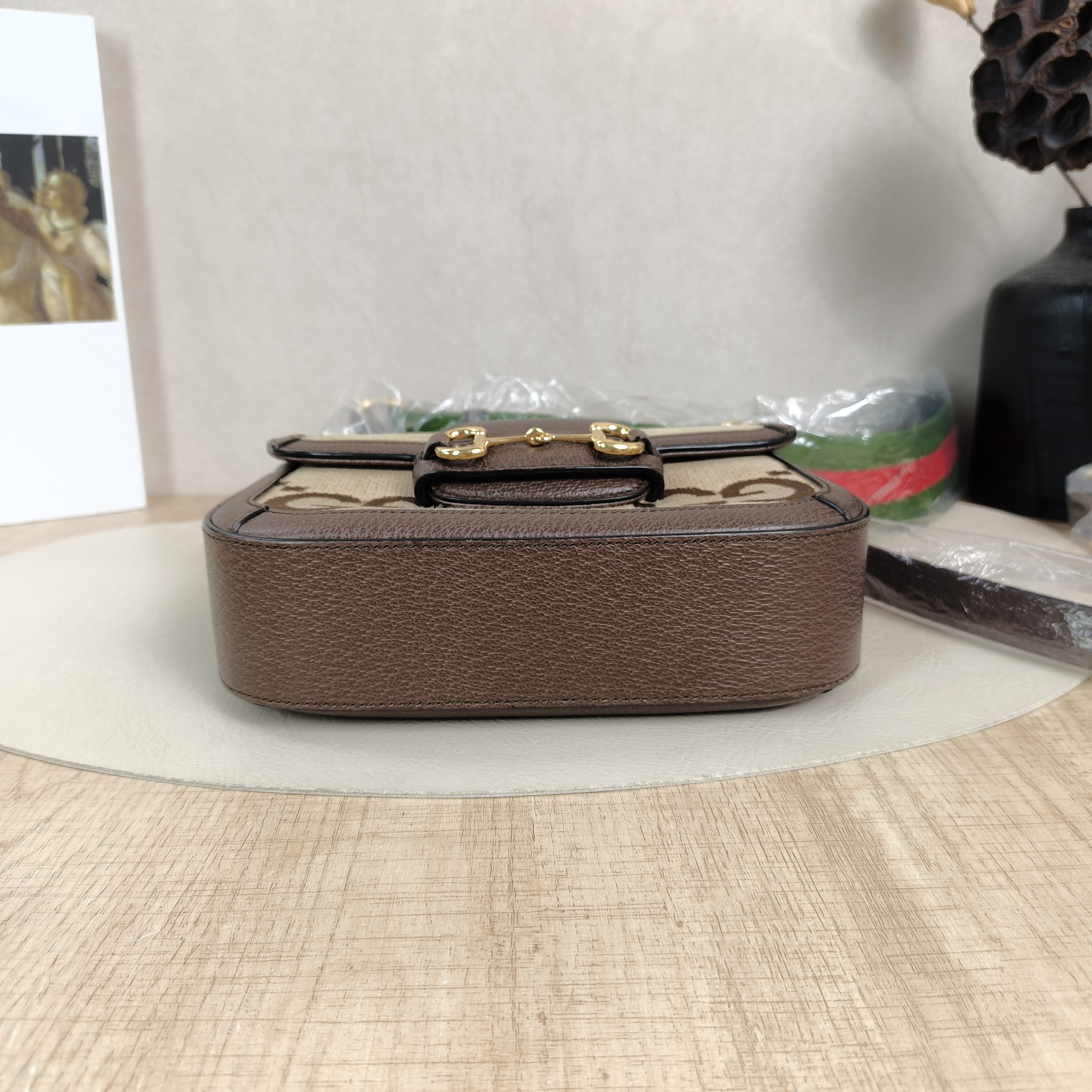 GUCCI Crossbody Bag Horsebit 1955 Horsebit Small Colorblock Canvas, Small20.5 × 5 × 14.5 cm — cover view 3 of 6
