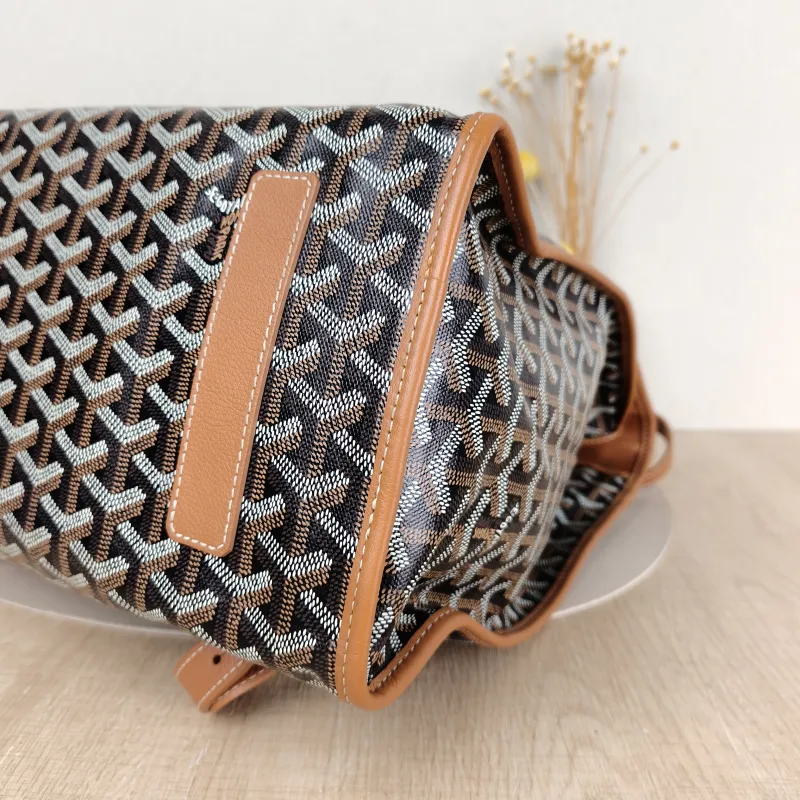 GOYARD Backpack SAINT LEGER Backpack Brown PVC One Size 34 × 15 × 37 cm — detail view 10 of 11